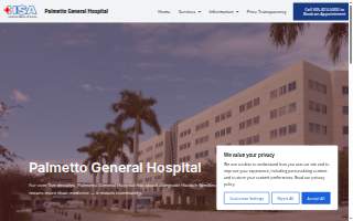 Palmetto General Hospital website