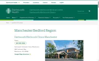 Dartmouth Hitchcock Clinics Manchester - 87 McGregor Street website