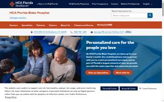 HCA Florida Blake Hospital website