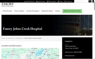 Emory Johns Creek Hospital Campus website