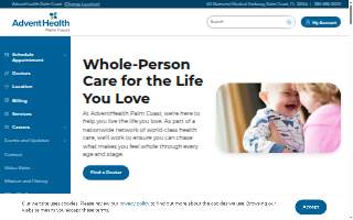 AdventHealth Palm Coast Hospital website