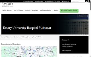 Emory University Hospital Midtown website