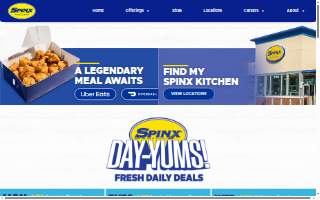 Spinx deli website