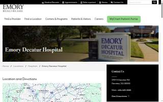 Emory Decatur Hospital website