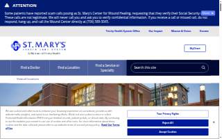 St. Mary's Health Care System website