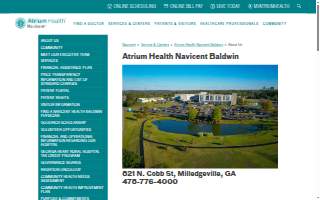 Atrium Health Navicent Baldwin website