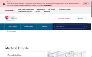 MacNeal Hospital website