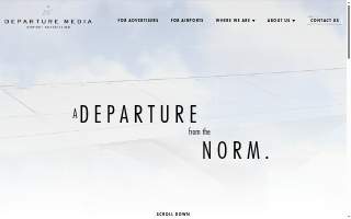 Departure Media Airport Advertising website