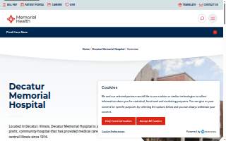 Decatur Memorial Hospital website
