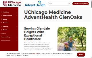 UChicago Medicine AdventHealth GlenOaks website