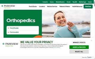 Parkview Orthopedic Hospital website