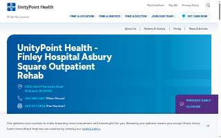 UnityPoint Health - Finley Hospital Asbury Square Outpatient Rehab website