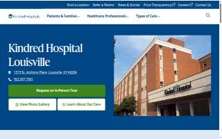 Kindred Hospital Louisville website