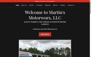 Martin's Motorworx website