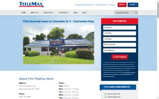 TitleMax Title Loans of West Columbia website