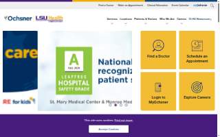 Ochsner LSU Health Shreveport - Academic Medical Center website