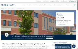Ochsner Lafayette General Surgical Hospital - An Ochsner Lafayette General Medical Center Campus website