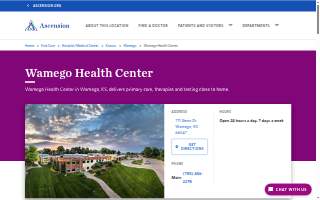 Wamego Health Center website