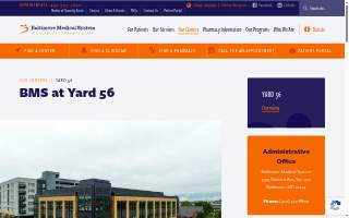 Baltimore Medical System at Yard 56 website