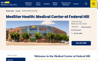 MedStar Health: Medical Center at Federal Hill website