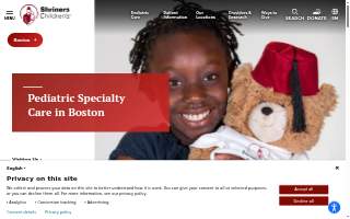 Shriners Children's Boston website