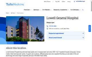 Lowell General Hospital website