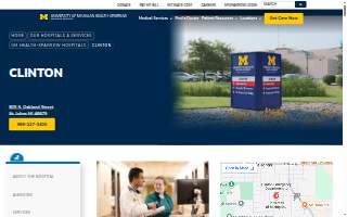 University of Michigan Health-Sparrow Clinton website