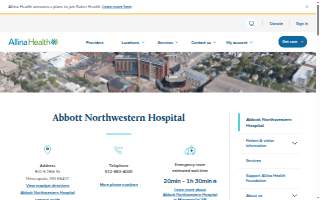 Abbott Northwestern – WestHealth Hospital website