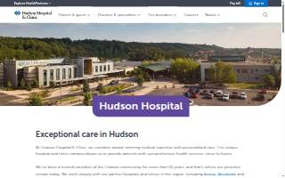 Hudson Hospital & Clinic website