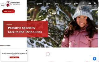 Shriners Children's Twin Cities website