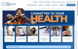 HSHS St. Elizabeth's Hospital website