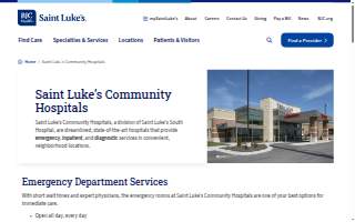 Saint Luke's Community Hospital website