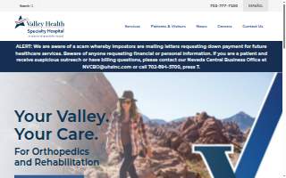 Valley Health Specialty Hospital website
