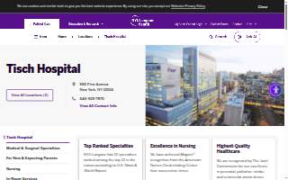 Tisch Hospital website