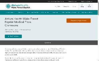 Atrium Health Wake Forest Baptist Medical Plaza - Clemmons website
