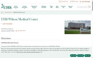 UHS Wilson Medical Center website