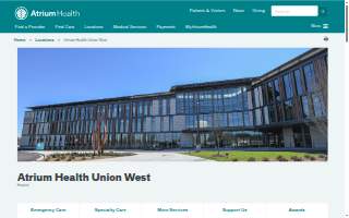 Atrium Health Union West website