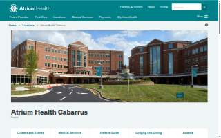 Atrium Health Cabarrus website