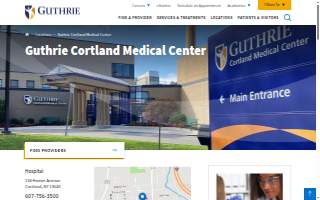 Guthrie Cortland Medical Center website