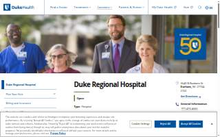 Duke Regional Hospital website