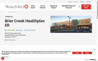 WakeMed Brier Creek Healthplex website