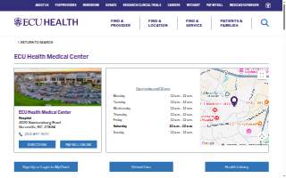ECU Health Medical Center website