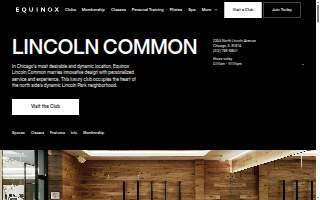 Equinox Lincoln Common website