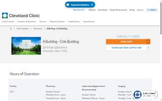 Cleveland Clinic - Crile Building website