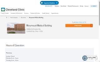 Cleveland Clinic Marymount Medical Building website