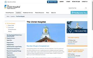 The Christ Hospital website