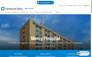 Mercy.medical.center website
