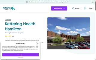 Kettering Health Hamilton website