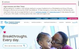 Children’s Hospital of Philadelphia website