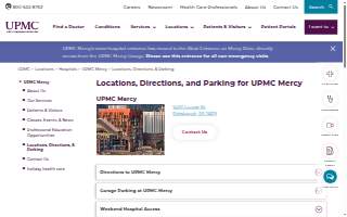 UPMC Mercy Professional Building website